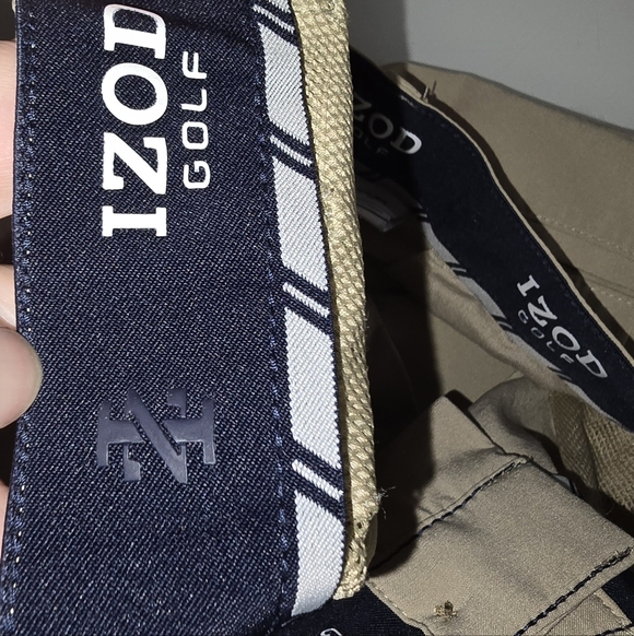 IZOD Golf Stretch Khaki Tan Pants Trousers Men's Tall Size 36W x 34L 36 x 34 - Picture 5 of 9